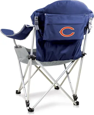PICNIC TIME NFL Reclining Camp, Beach Adults, Sports Chair with Carry Bag