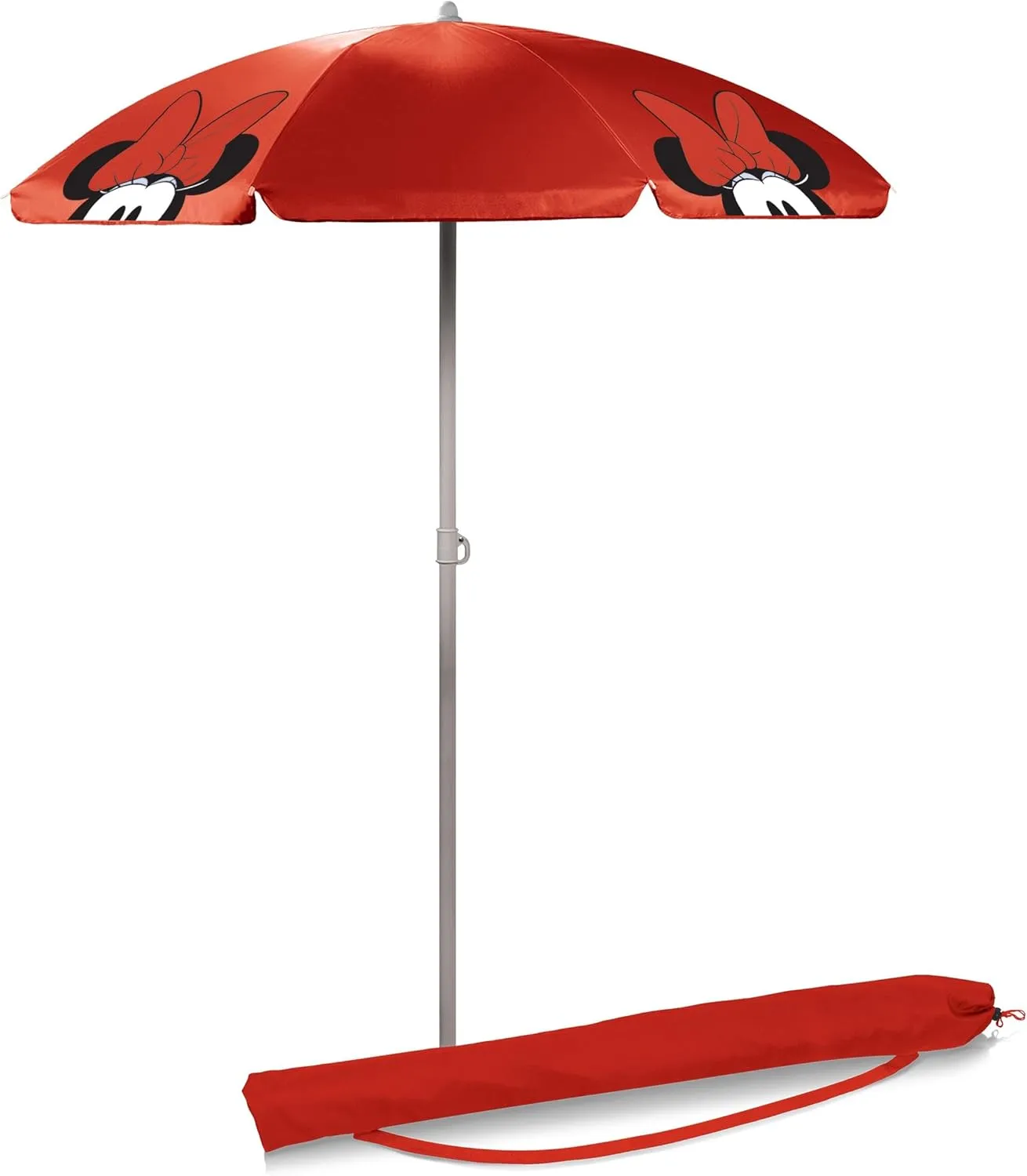 PICNIC TIME Outdoor Canopy Sunshade Beach Umbrella 5.5', Small Patio Umbrella, Beach Chair Umbrella