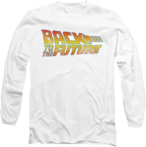 Popfunk Classic Back to The Future Logo 2 Unisex Adult Long-Sleeve T-Shirt