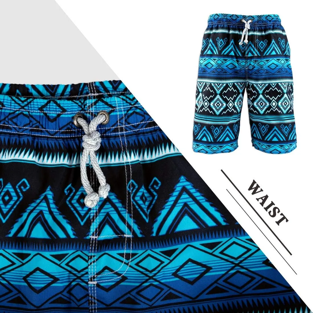PREFER TO LIFE Men's Board Shorts, Quick Dry Swimwear Beach Holiday Party Bermuda Swim Big Pants …