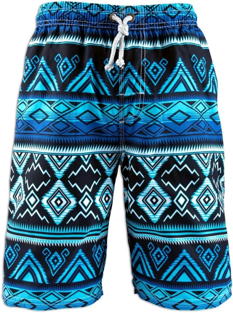 PREFER TO LIFE Men's Board Shorts, Quick Dry Swimwear Beach Holiday Party Bermuda Swim Big Pants …