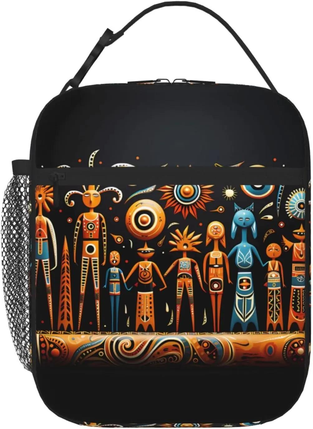 Primitive Totem Unisex Portable Storage Bags, Reusable Cooler Bags for Work Office School Travel Lunch Bags, Cooler Tote Bags