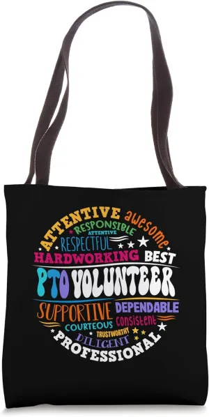 PTO Volunteer Back to School Matching Group Parent Teacher Tote Bag