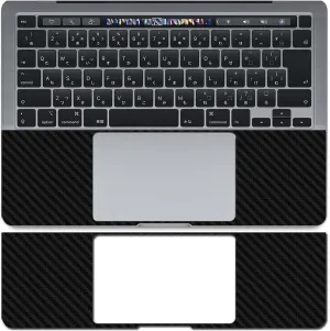 Puccy 2 Pack Film Protector, compatible with MSI Venture 15 AI A1M A1MG 15.6" Laptop Carbon Fiber Keyboard TouchPad Trackpad Guard Cover (Not Tempered Glass Screen Protectors)