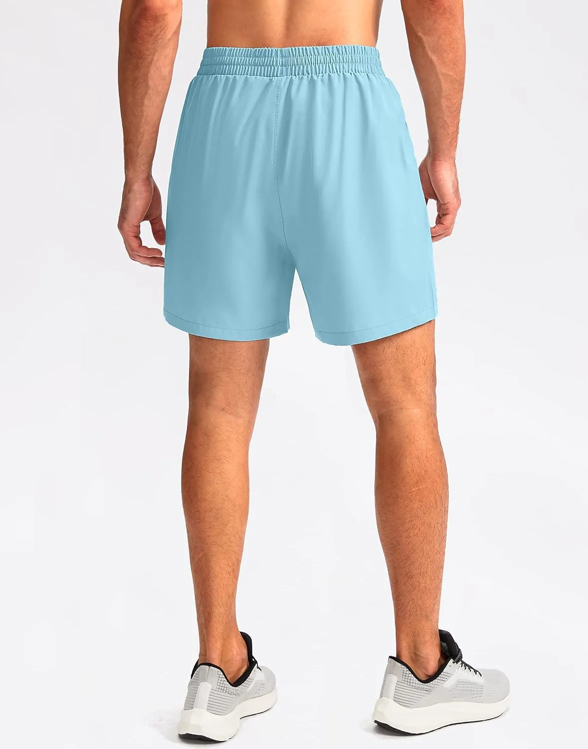 Pudolla Men's Workout Running Shorts 7"/5"/9" Lightweight Gym Athletic Shorts for Men with Zipper Pockets