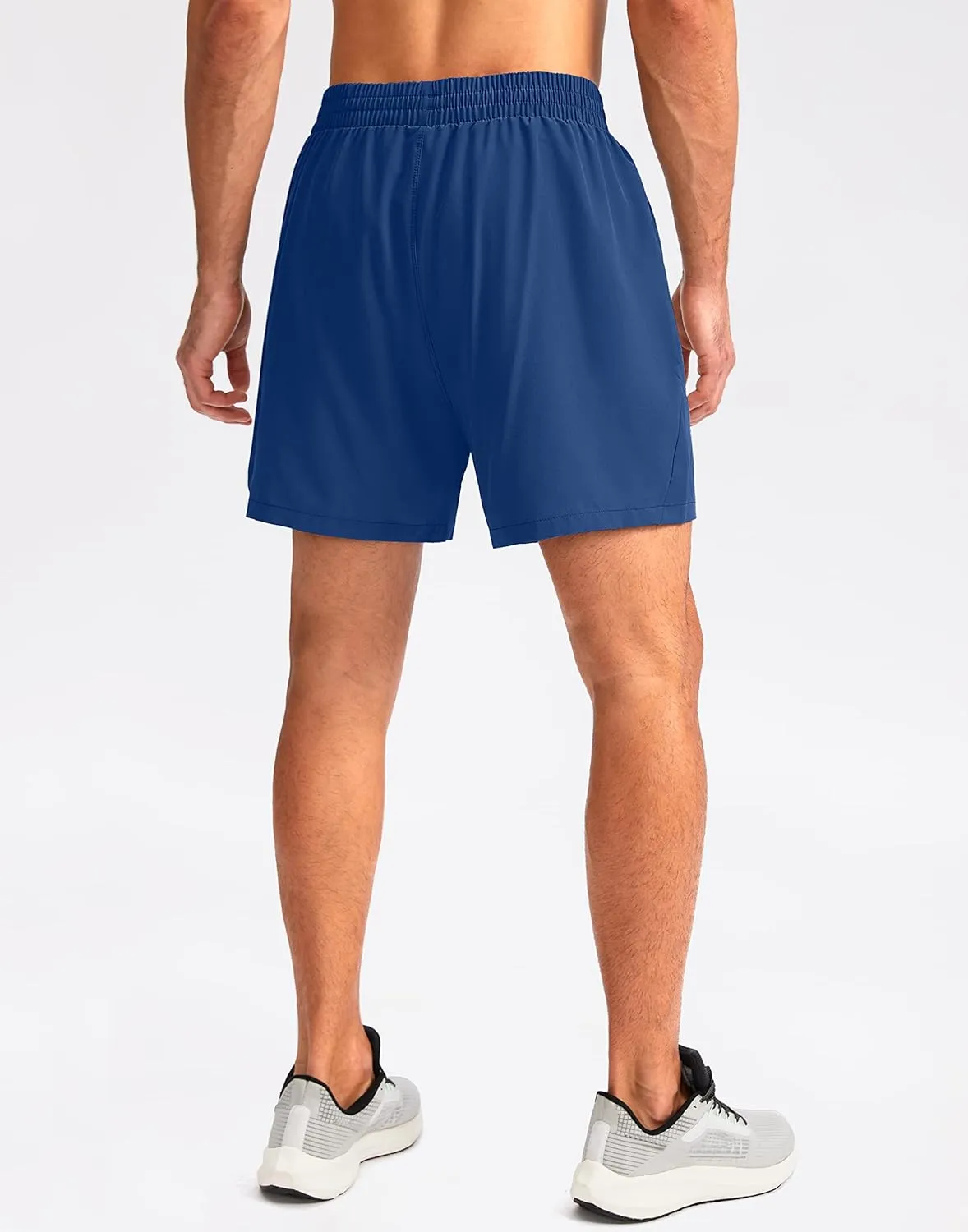 Pudolla Men's Workout Running Shorts 7"/5"/9" Lightweight Gym Athletic Shorts for Men with Zipper Pockets