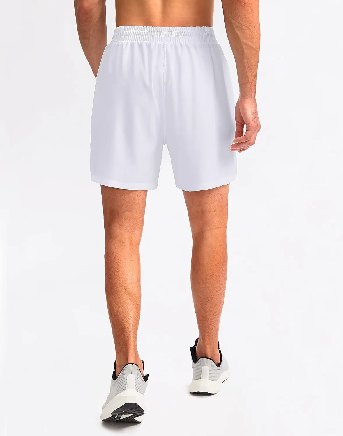 Pudolla Men's Workout Running Shorts 7"/5"/9" Lightweight Gym Athletic Shorts for Men with Zipper Pockets