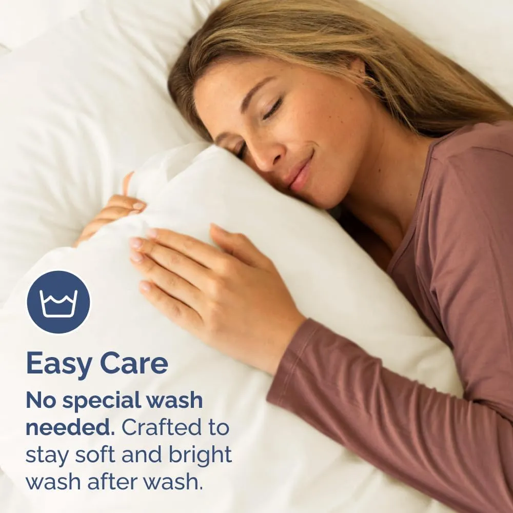 Queen Pillow Cases Set of 2 - Ultra Soft Hotel Quality Pillowcase Covers - Comfy Cozy Bedding for Women, Men, Kids & Teens - Machine Washable Pillow Protectors - 2 Pieces Set - Queen Size Off White