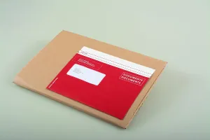 Quick Vitro 29129.80 Delivery Note Bags Pack of 250 Made of Kraft Paper with Biodegradable Window Film Format C5