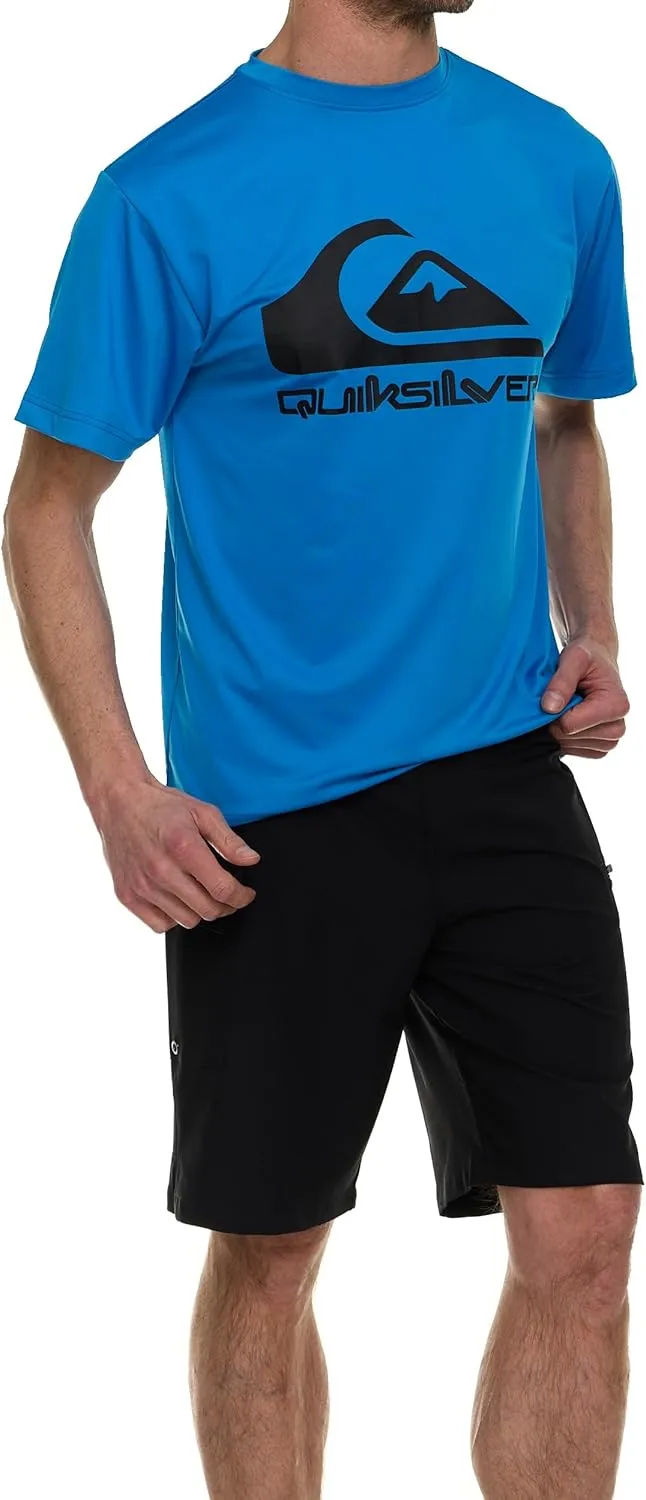 Quiksilver Rash Guard for Men UPF 50  Big and Tall Swim Long & Short Sleeve Shirt