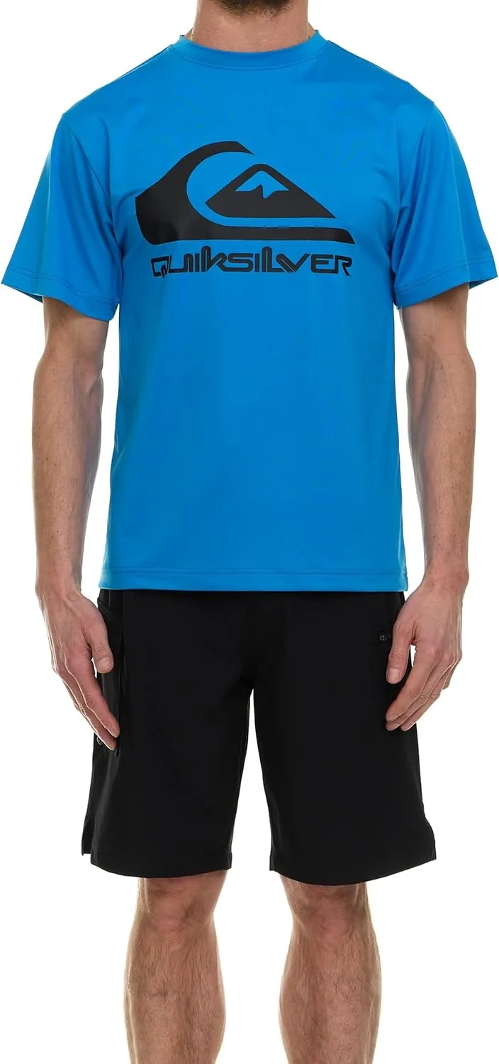 Quiksilver Rash Guard for Men UPF 50  Big and Tall Swim Long & Short Sleeve Shirt