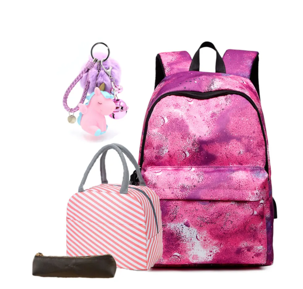 "Arna's Designer School Bags" New Girls Bag Set - Many colours and styles