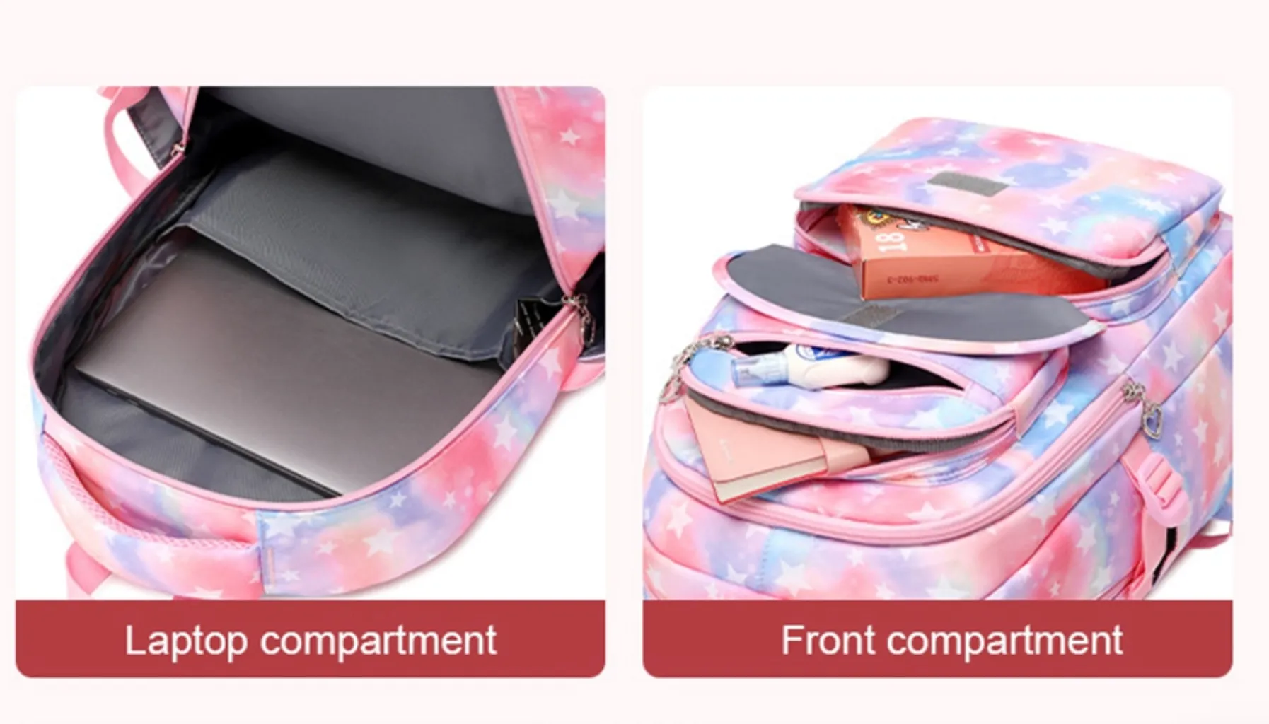 "Arna's Designer School Bags" New Girls Bag Set - Many colours and styles