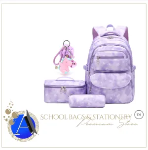 "Arna's Designer School Bags" New Girls Bag Set - Many colours and styles