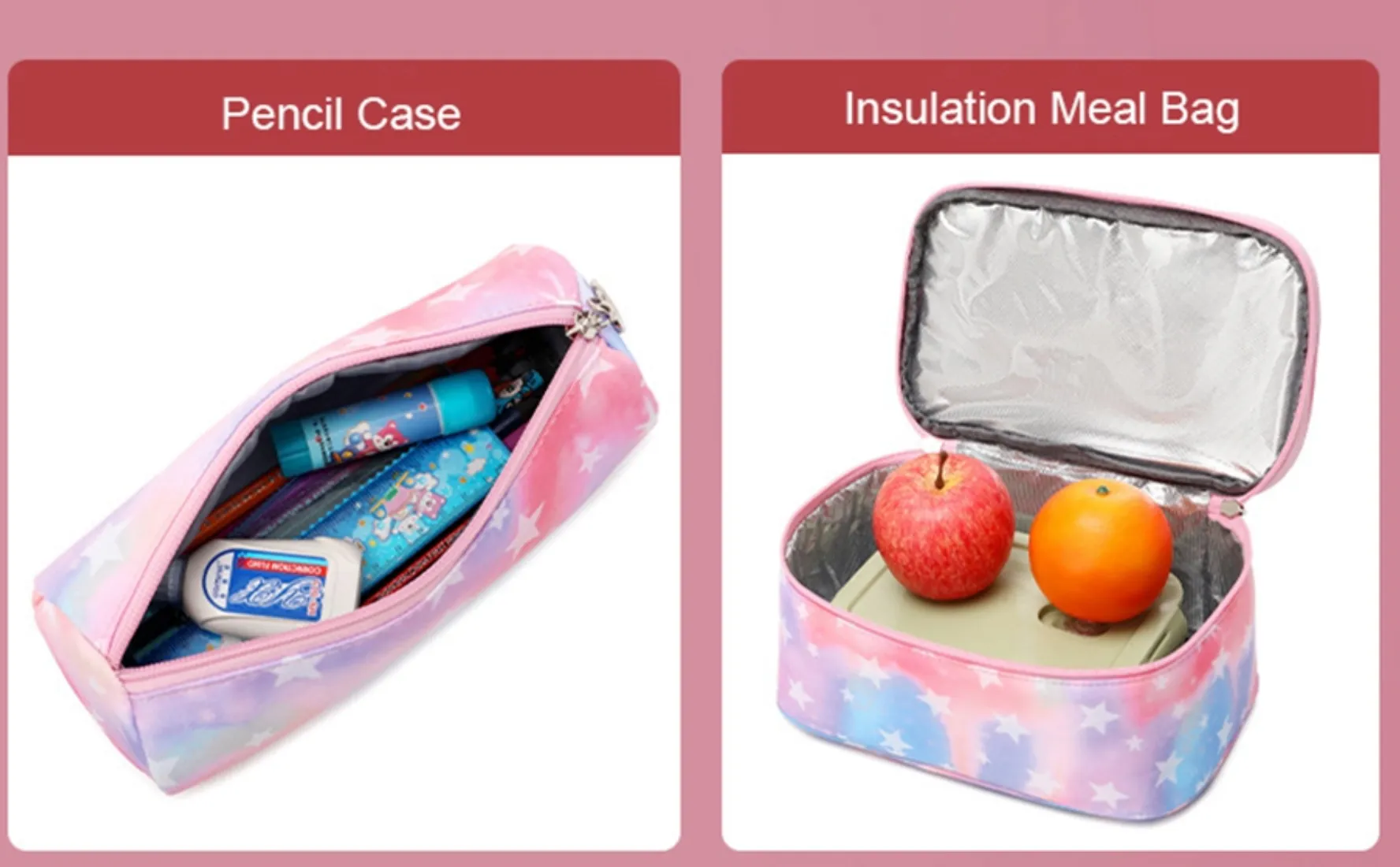 "Arna's Designer School Bags" New Girls Bag Set - Many colours and styles