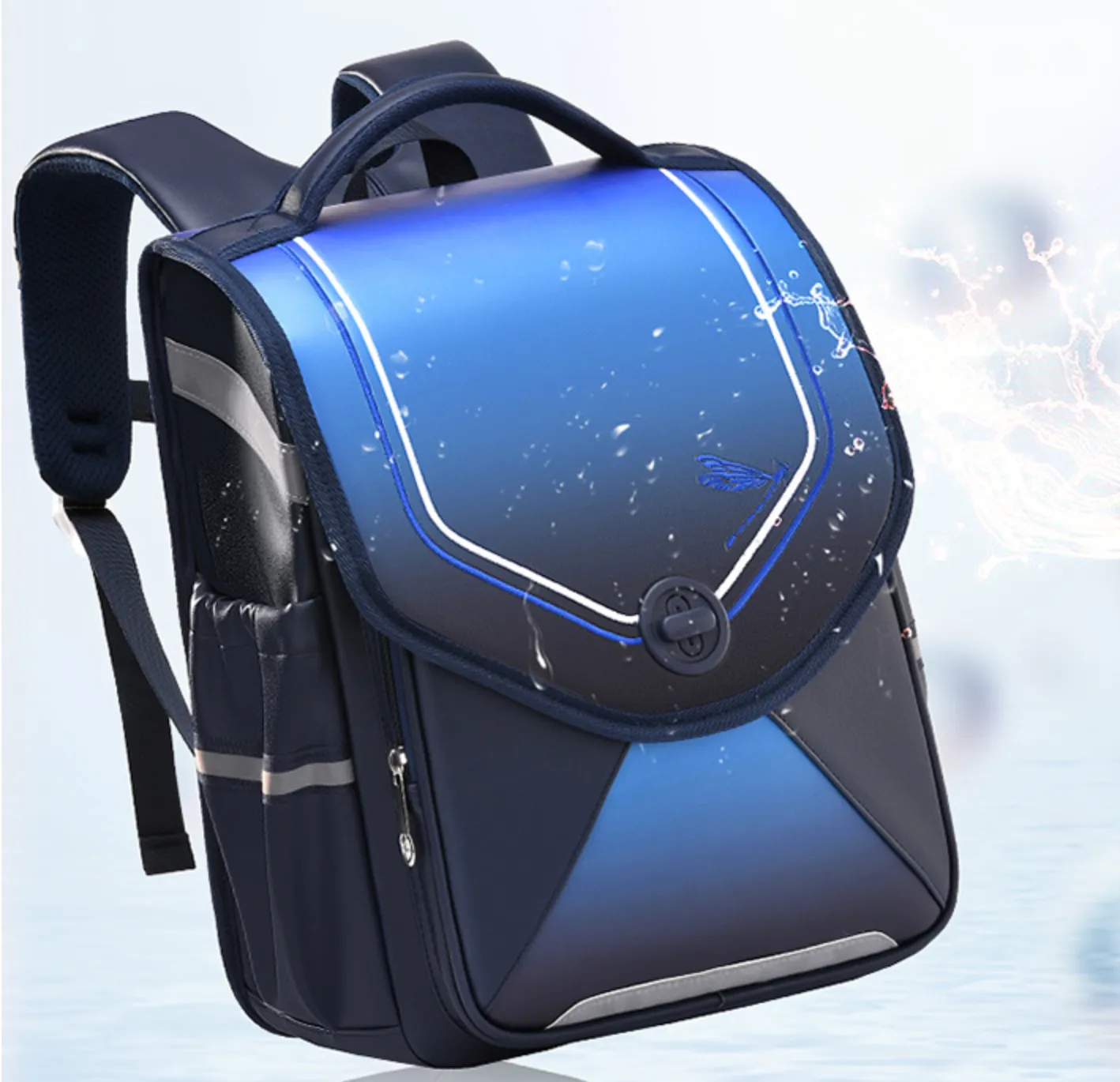 "Arna's Designer School Bags" New Lighten Up Primary Flip Large-capacity Waterproof Bag