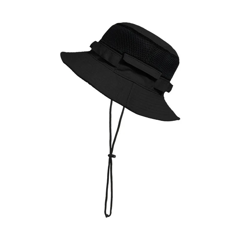 "Fisherman" Bucket Hat w/ Drawstring