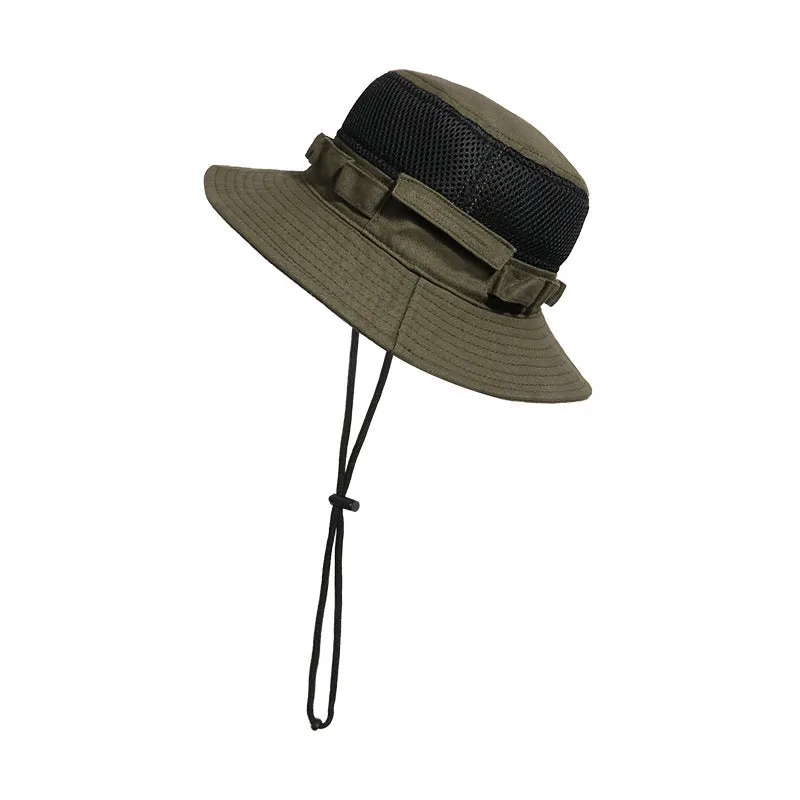 "Fisherman" Bucket Hat w/ Drawstring