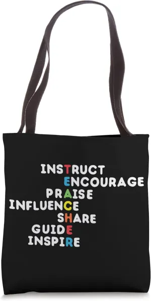 Rainbow Teacher | Back to School | Teacher Appreciation Day Tote Bag