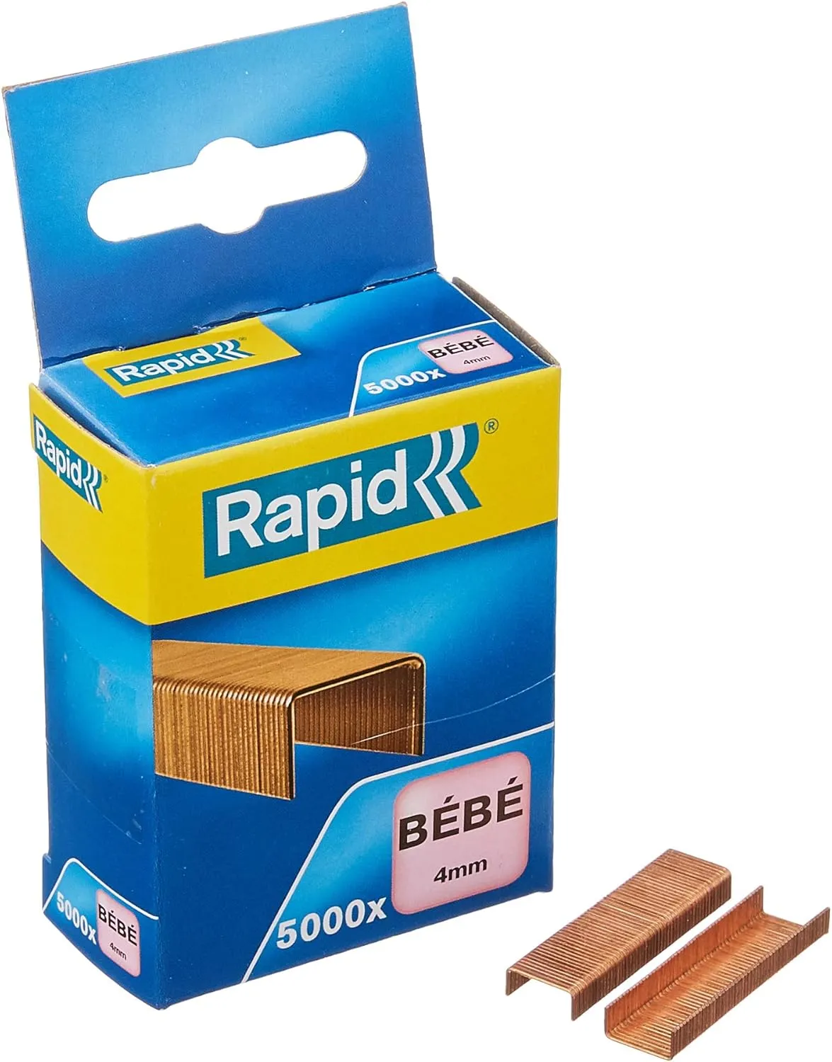 Rapid Bebe Copper Staples, for Stapling up to 15 Sheets, Use with Stapling Pliers, Copper Wire, Pack of 15000, 11974685