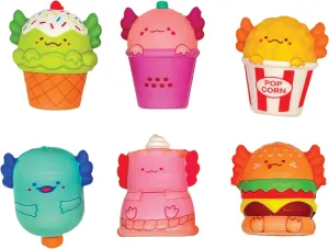 Raymond Geddes Mash Up Axolotl Squishy Toy (Pack of 24) – Cute Squishy Toys for Kids - 2. 25” Tall Axolotl Toys for Kids