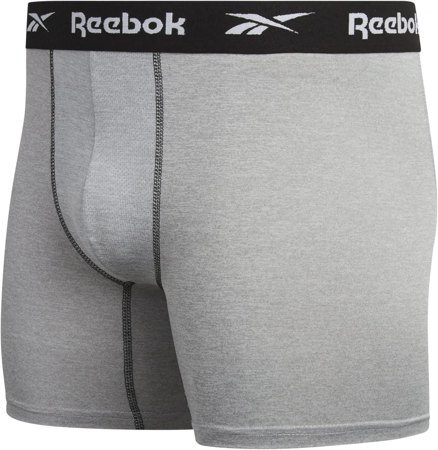 Rebook Mens Boxer Briefs - 3 Pack Moisture Wicking Stretch Performance Mens Underwear Boxers with Contour Pouch (Sizes: S-XL)
