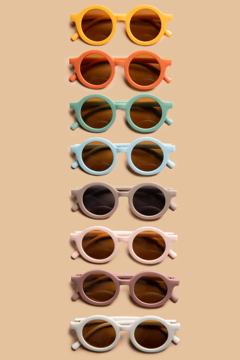 Recycled Plastic Sunglasses in Mustard