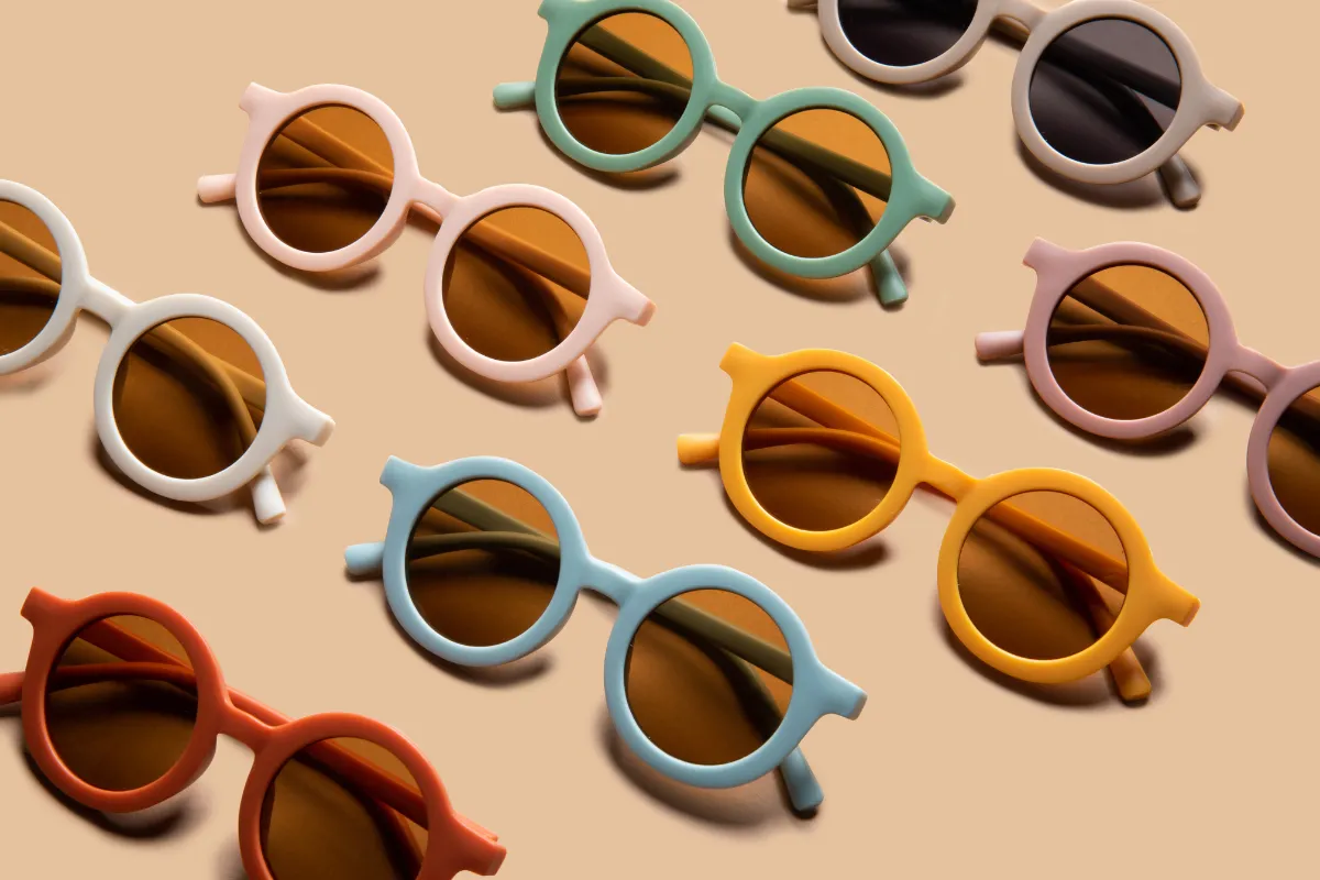 Recycled Plastic Sunglasses in Mustard