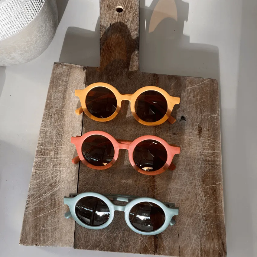 Recycled Plastic Sunglasses in Mustard