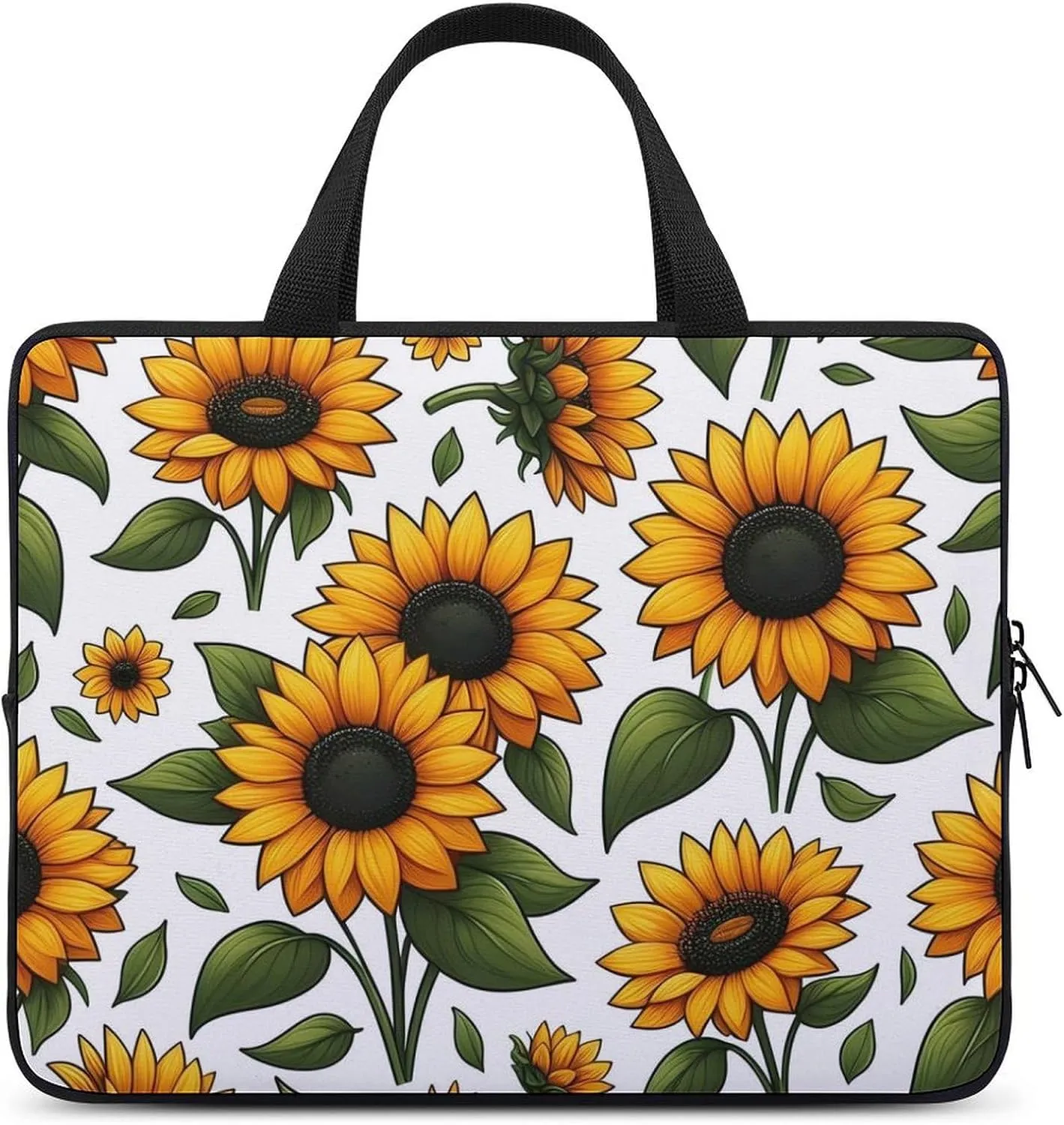Red Christmas Pattern Laptop Sleeve Laptop Carrying Case Compatible Laptop Protective Bag with Handles