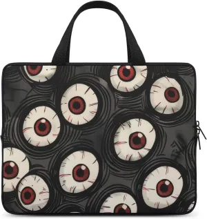 Red Christmas Pattern Laptop Sleeve Laptop Carrying Case Compatible Laptop Protective Bag with Handles