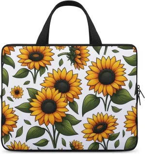 Red Christmas Pattern Laptop Sleeve Laptop Carrying Case Compatible Laptop Protective Bag with Handles