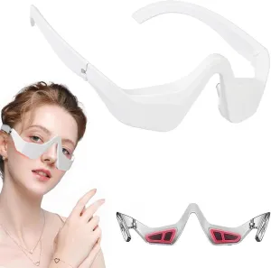 Renewa Eyelift Device, Eye Bag Remover Glasses, Relax Eye Strain Reduce Dark Circles, Under-Eye Red Light Glasses, Portable Advaned Eye Beauty Bevice (A)
