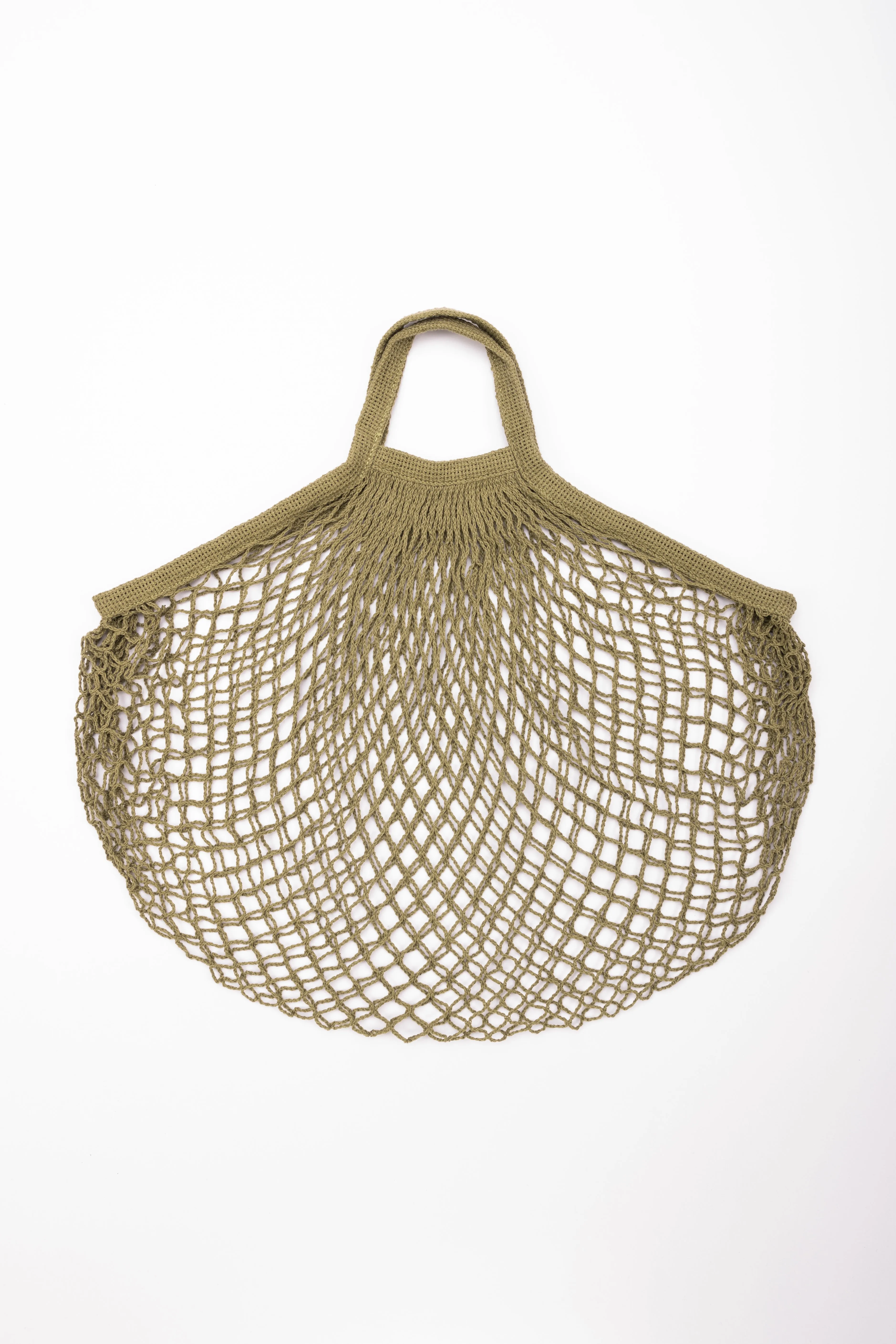 Reusable Cotton Bags - Green- Cotton String Bag-Short Handle