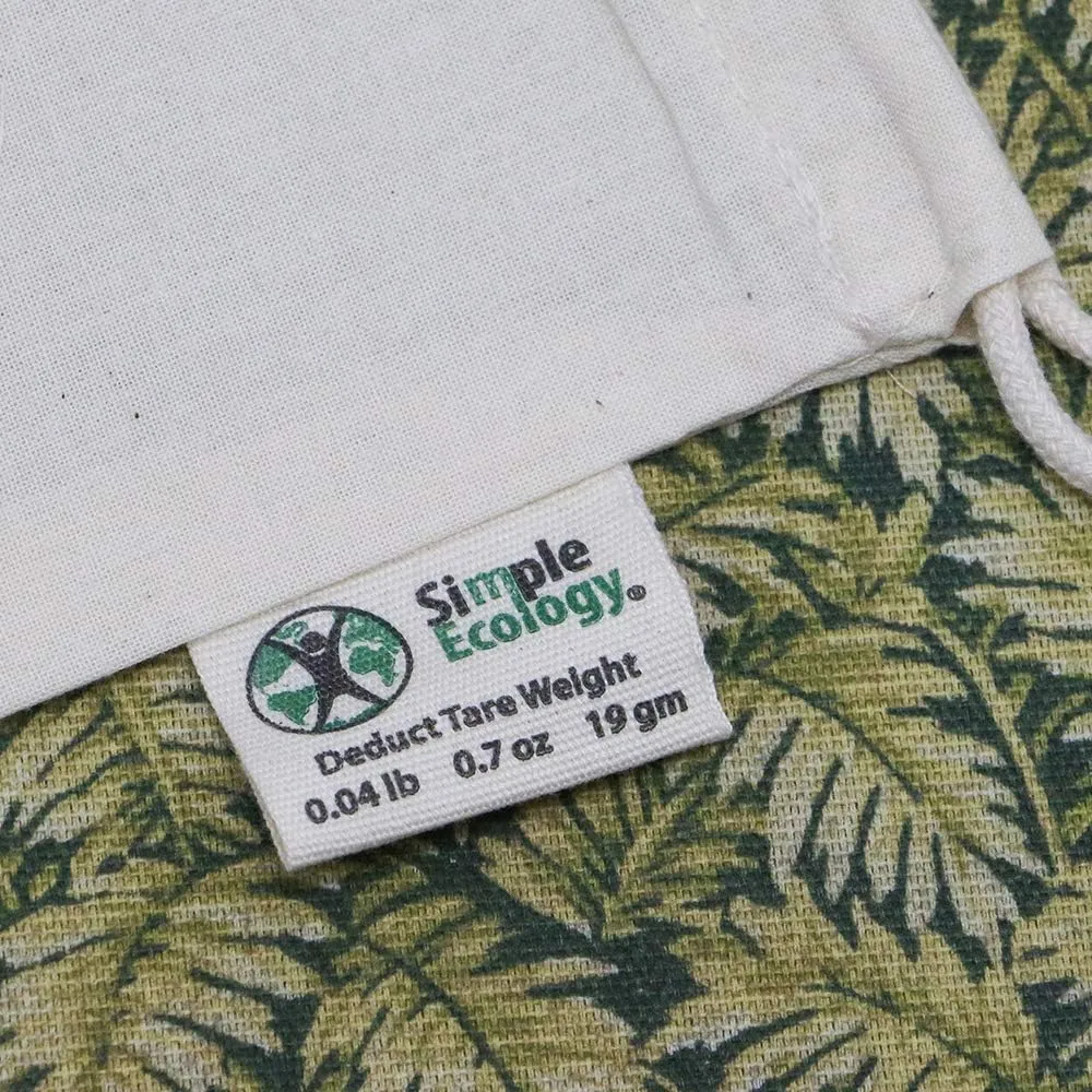 Reusable Grocery Produce Shopping and Storage Bags, Organic Cotton Muslin, Small 3 pack