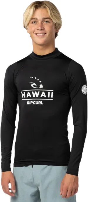Rip Curl Men's Hawaii UPF 50  Performance Long Sleeve Rashguard