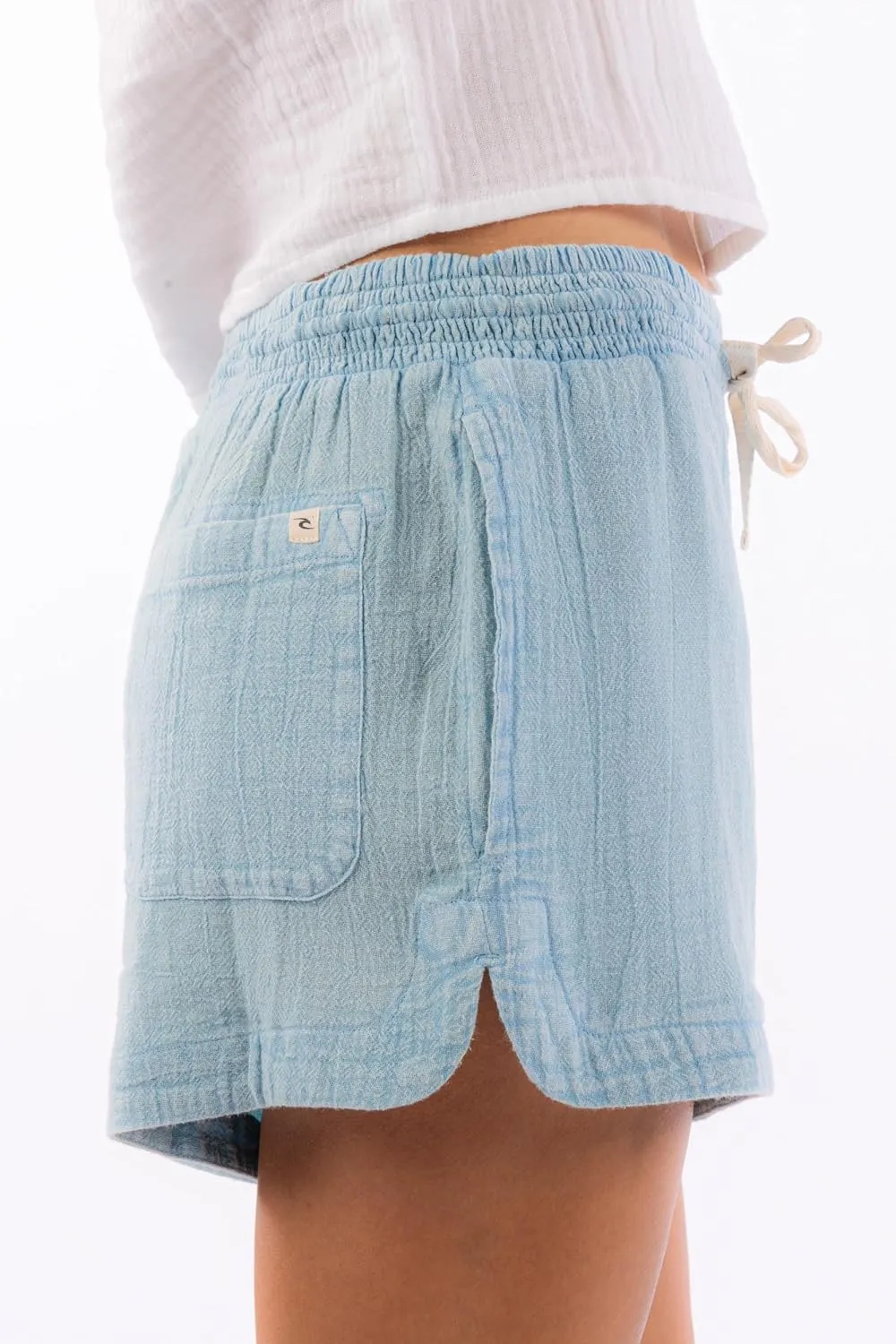 Rip Curl Women's Casual Beach Pull-on with Drawstring & Pockets, Comfortable Summer Shorts