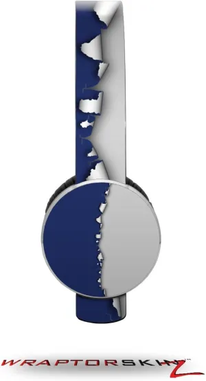 Ripped Colors Blue Gray Decal Style Skin (fits Sol Republic Tracks Headphones - Headphones NOT Included)