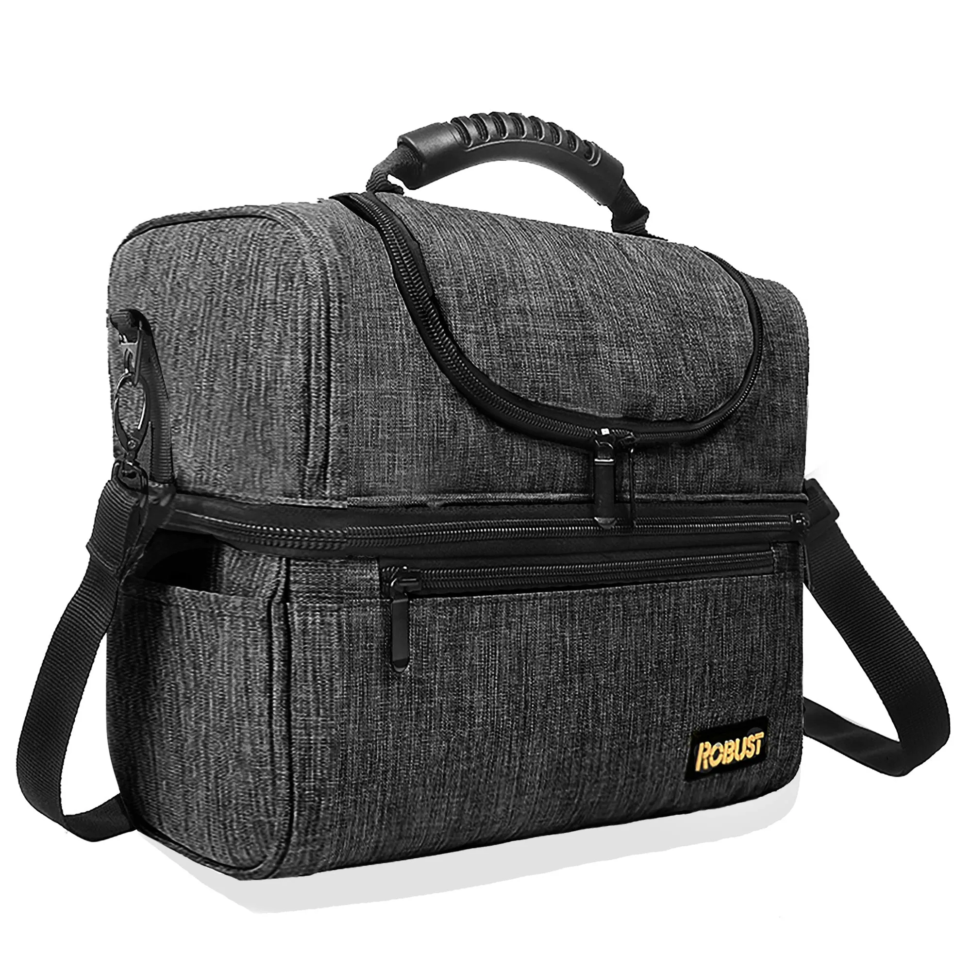 Robust Insulated Leakproof Lunch Bag with Shoulder Strap