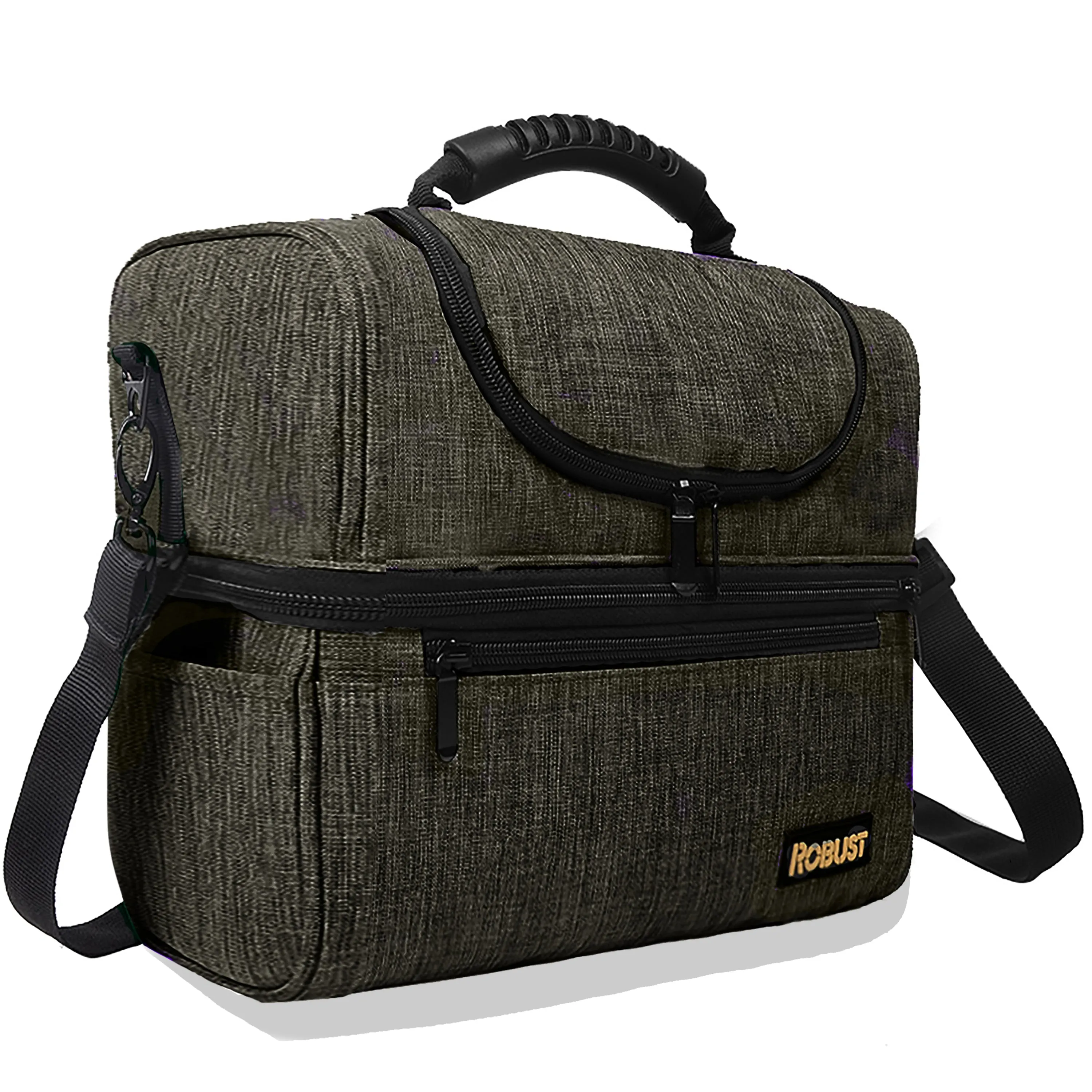 Robust Insulated Leakproof Lunch Bag with Shoulder Strap