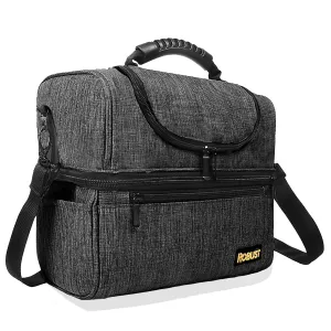 Robust Insulated Leakproof Lunch Bag with Shoulder Strap