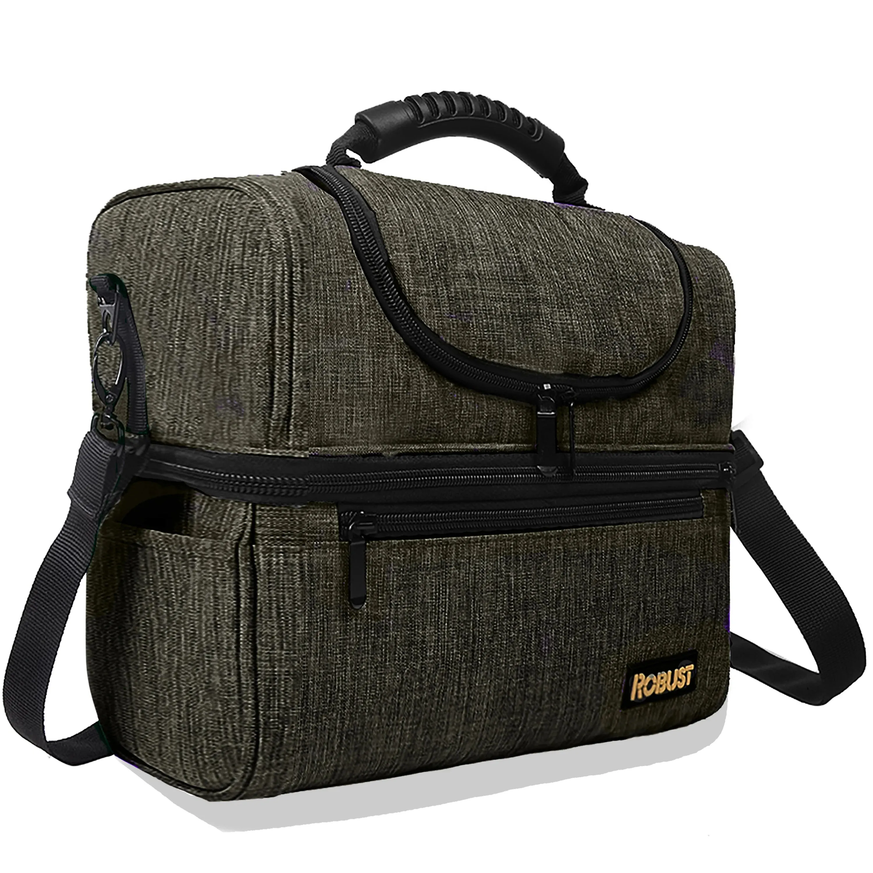 Robust Insulated Leakproof Lunch Bag with Shoulder Strap
