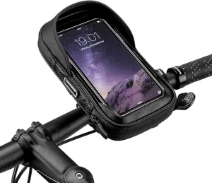 ROCKBROS Bike Motorcycle Phone Mount Handlebar Bag - 360° Rotatable Waterproof Shockproof Phone Holder for iPhone up to 7'' | Bicycle Cycling & Motorcycle Accessories