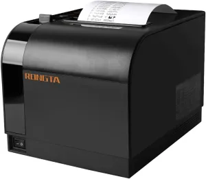 Rongta POS Receipt Printer, 80mm Thermal Printer, ESC/POS, Restaurant Kitchen Printer with Auto Cutter Support Cash Drawer,USB Serial Ethernet Receipts Printer for Small Business (RP820-USE)