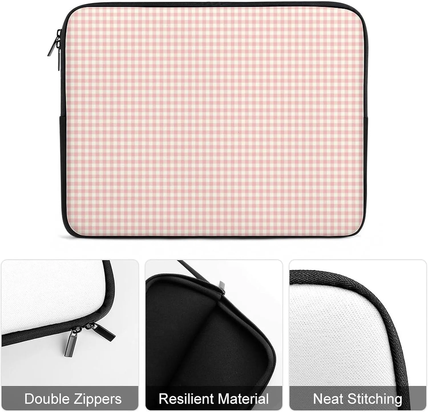 Ross Red Tartan Clans All Print Hands Free Withdrawal Laptop Bag Unisex