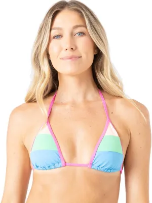 Roxy Women's Bikini Adjustable Straps, Removable Pads, UPF 50 , Quick-Dry, Swimwear Top, Beachwear
