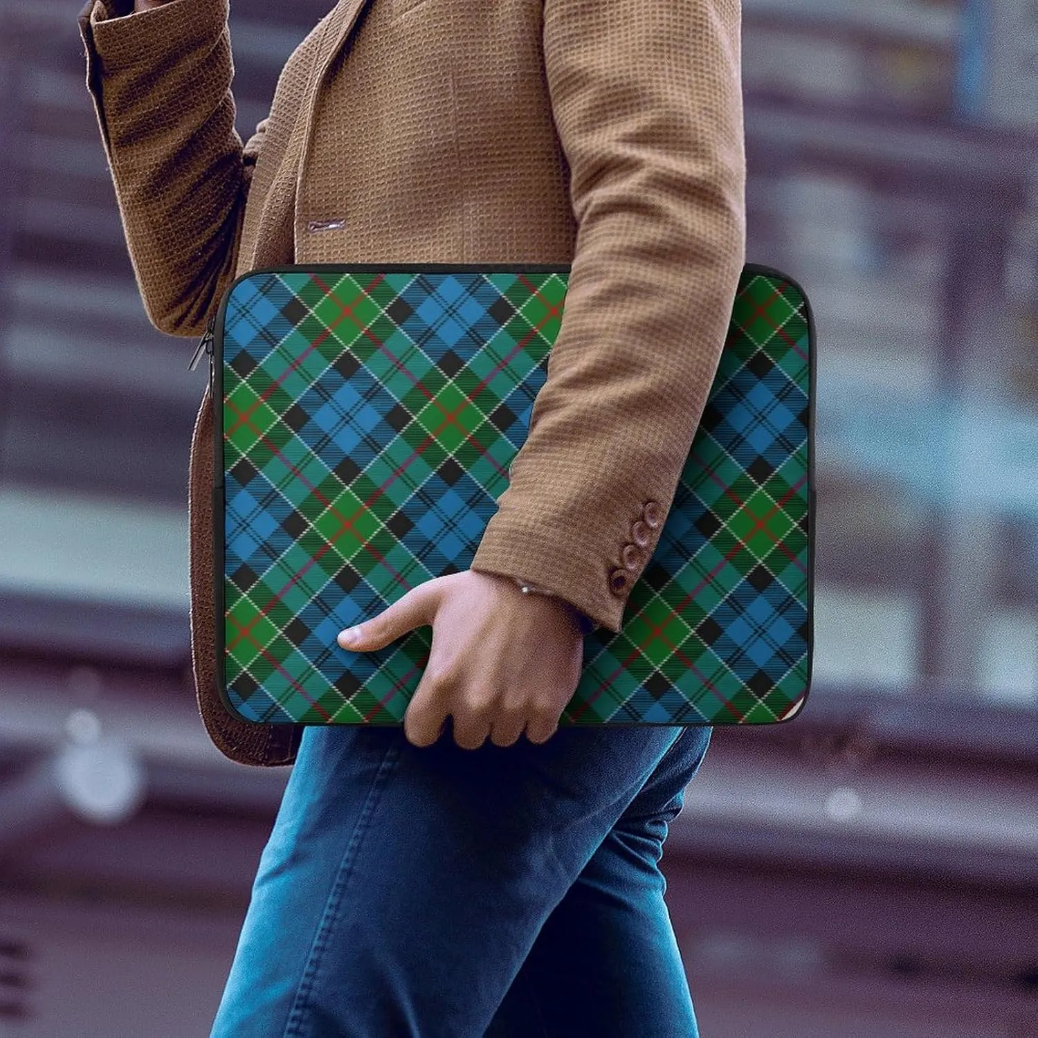 Royal Stewart Tartan All Print Hands Free Withdrawal Laptop Bag Unisex