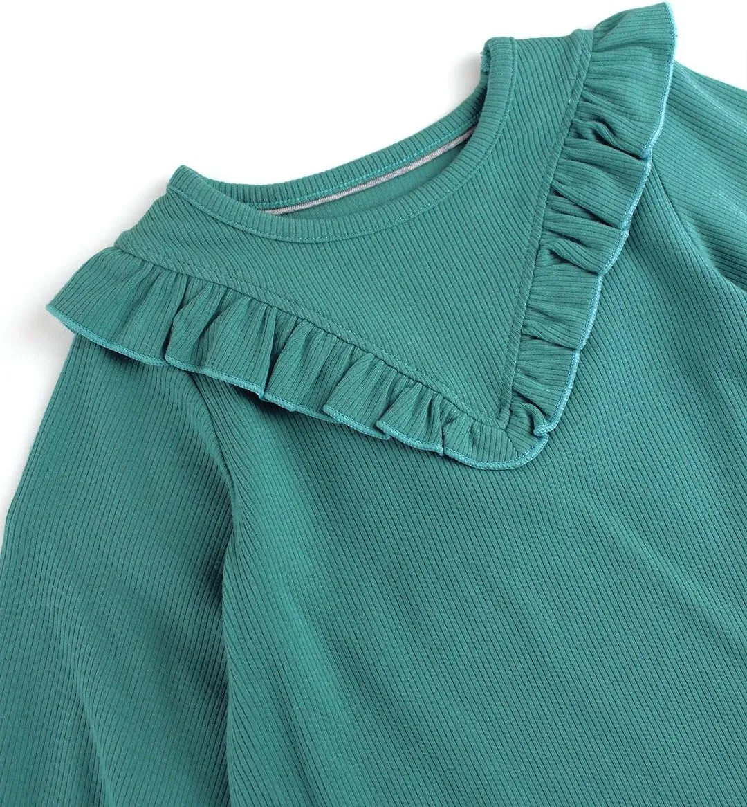 RuffleButts® Baby/Toddler Girls Flowy Tiered Button Back Dress