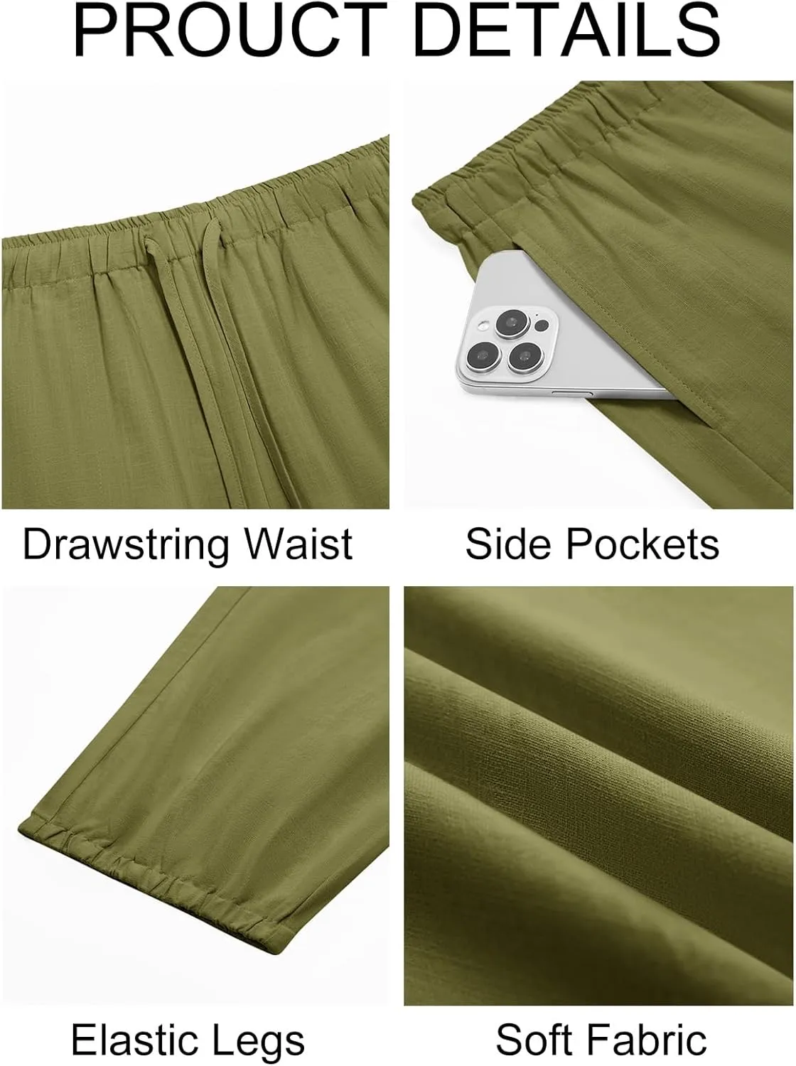 Runcati Mens Casual Harem Pants Baggy Hippie Yoga Cotton Linen Pants Drop Crotch Drawstring Beach Summer Trousers