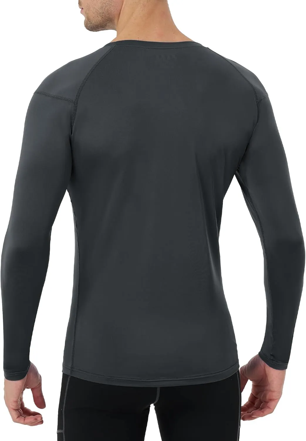 Runhit Long Sleeve Compression Shirts for Men, UPF 50  Men's Compression Shirts, Running Athletic Workout Base Layer